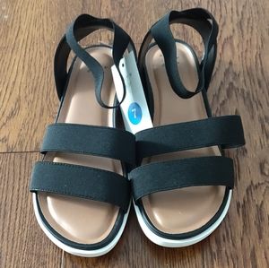 A New Day Esme Black Ankle Strap Sandals Casual 7